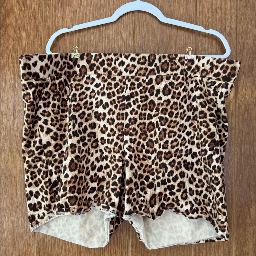 Torrid Leopard Print Bike Shorts